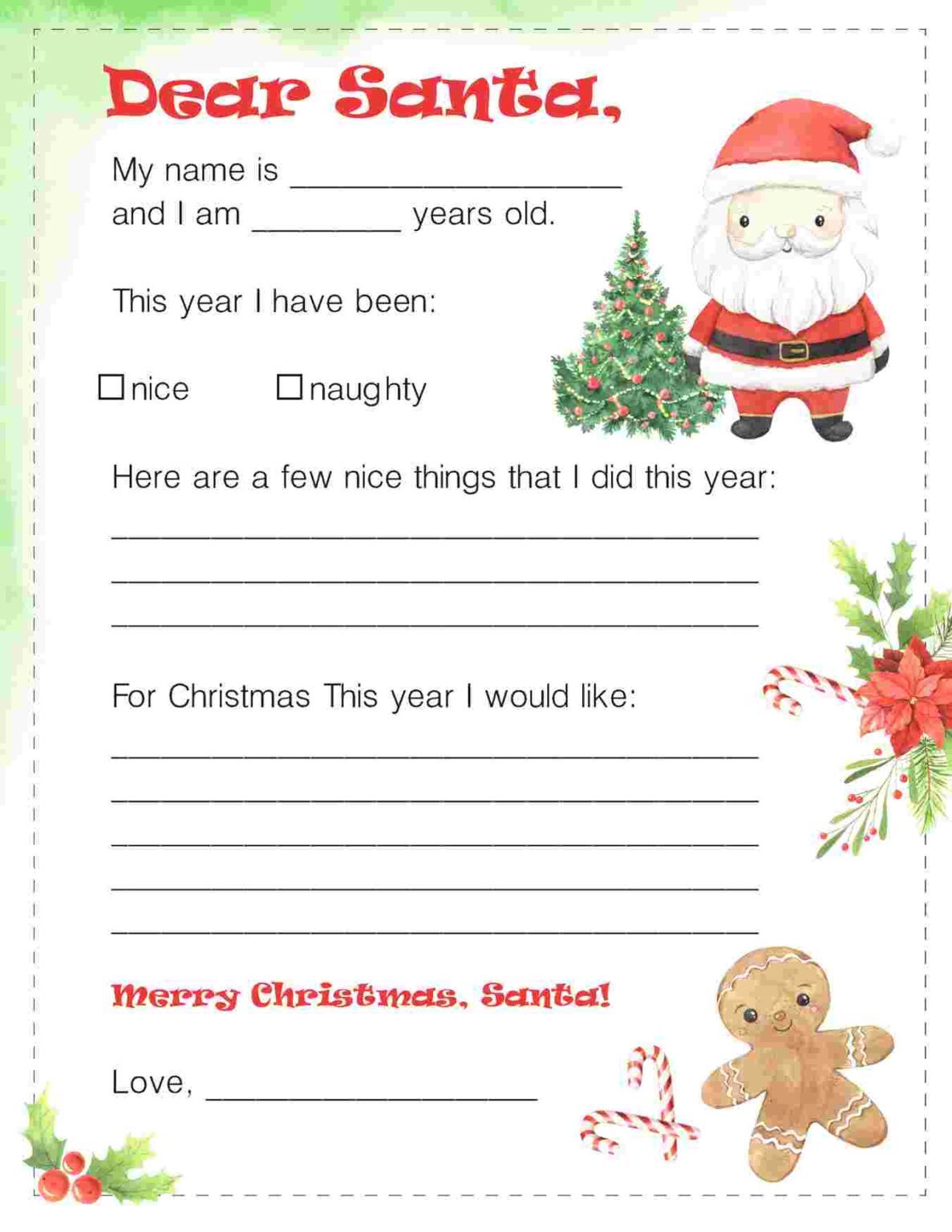 15 Christmas List Coloring Pages – My Coloring Spot