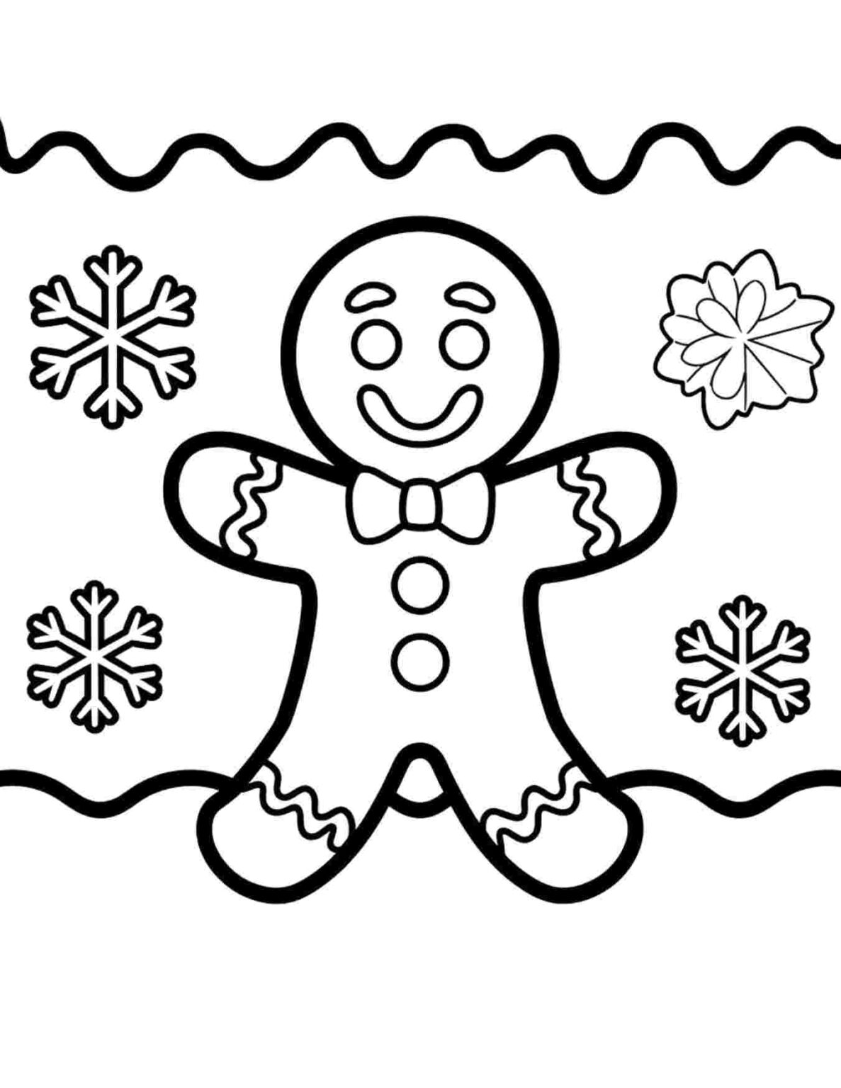 Gingerbread Man Fox Coloring Pages Gingerbread Man Fox Coloring Pages
