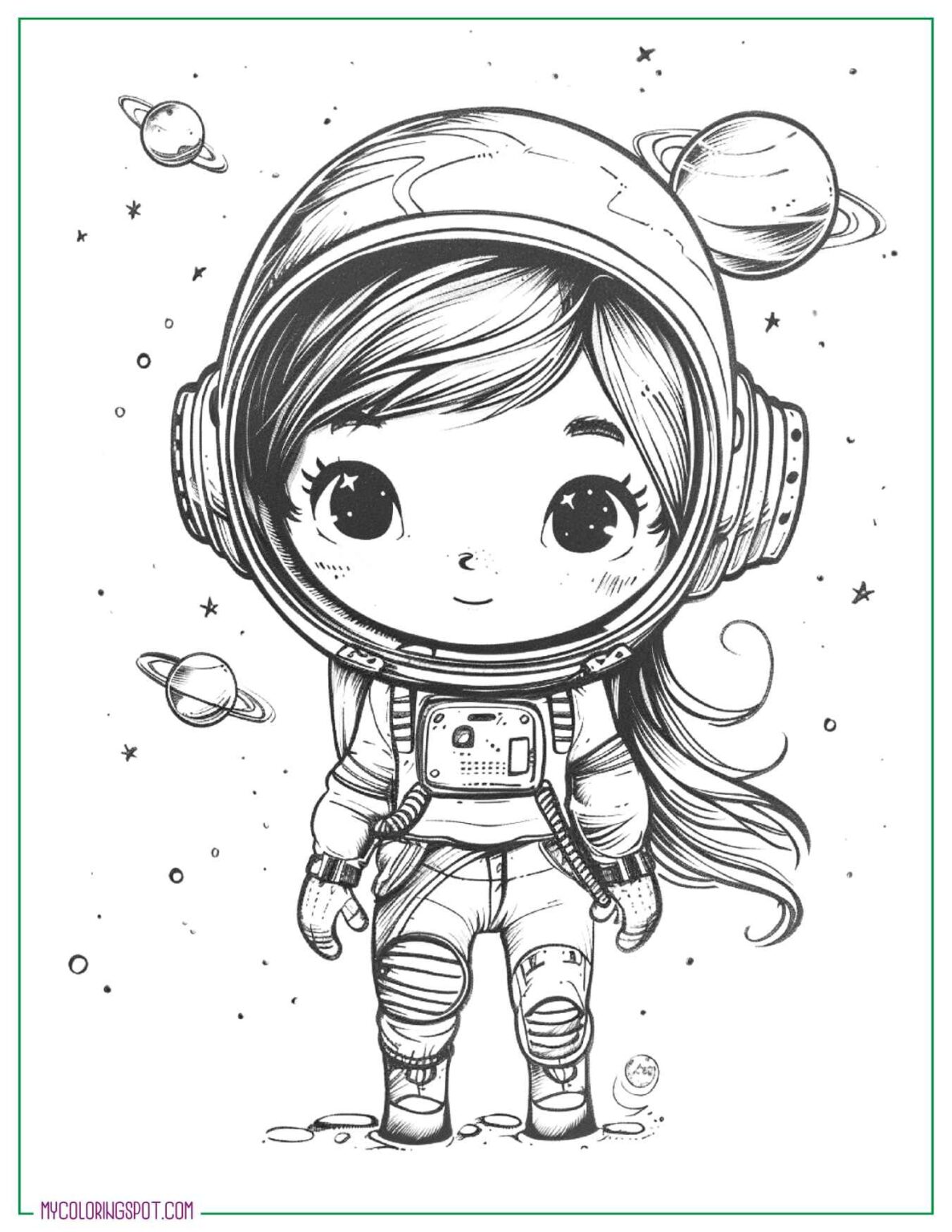 20+ Astronaut Coloring Pages: Fun for Kids and Adults – My Coloring Spot