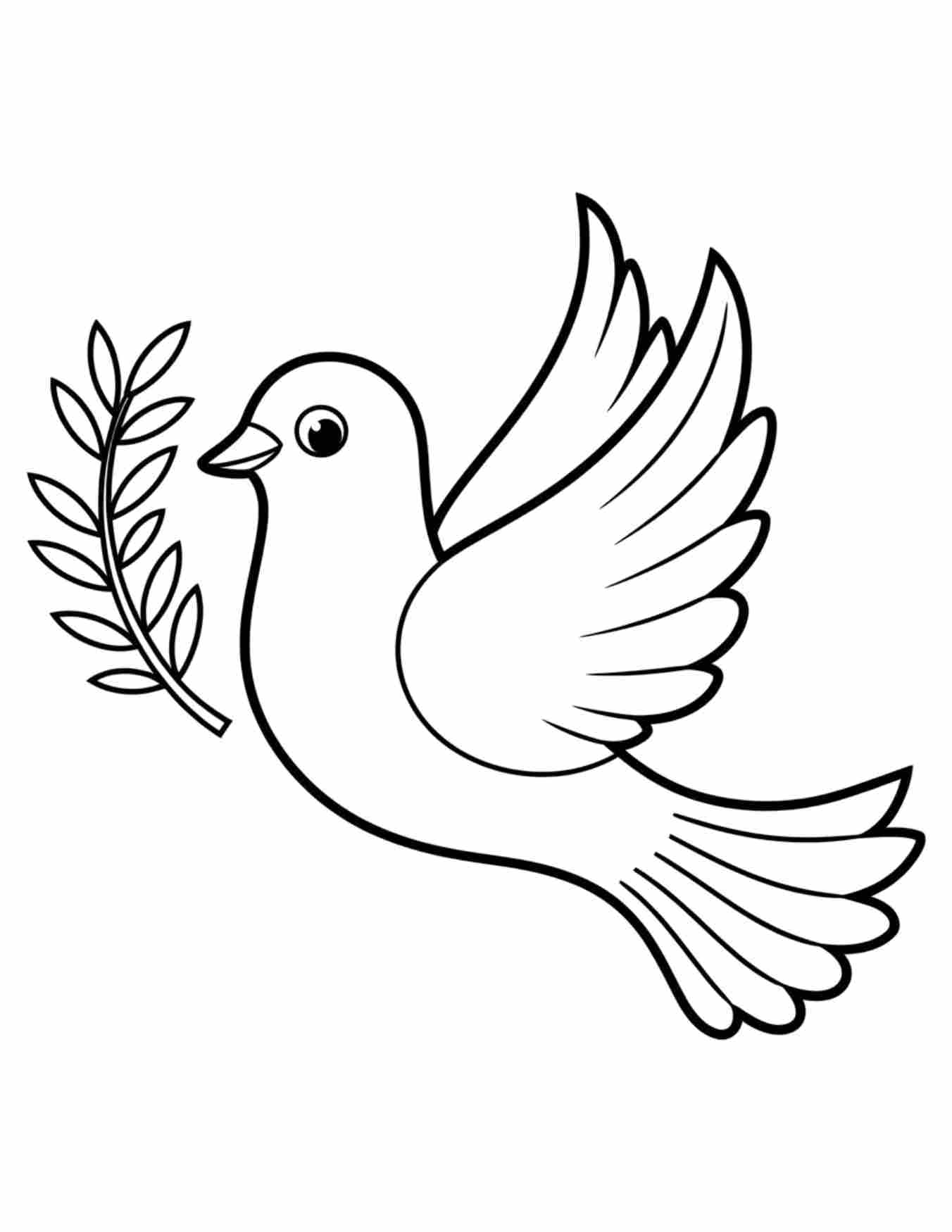 14 Beautiful Dove Coloring Pages For Peaceful Moments My Coloring Spot