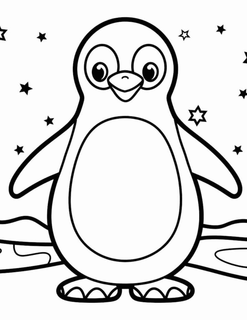25 Amazing Penguin Coloring Pages My Coloring Spot