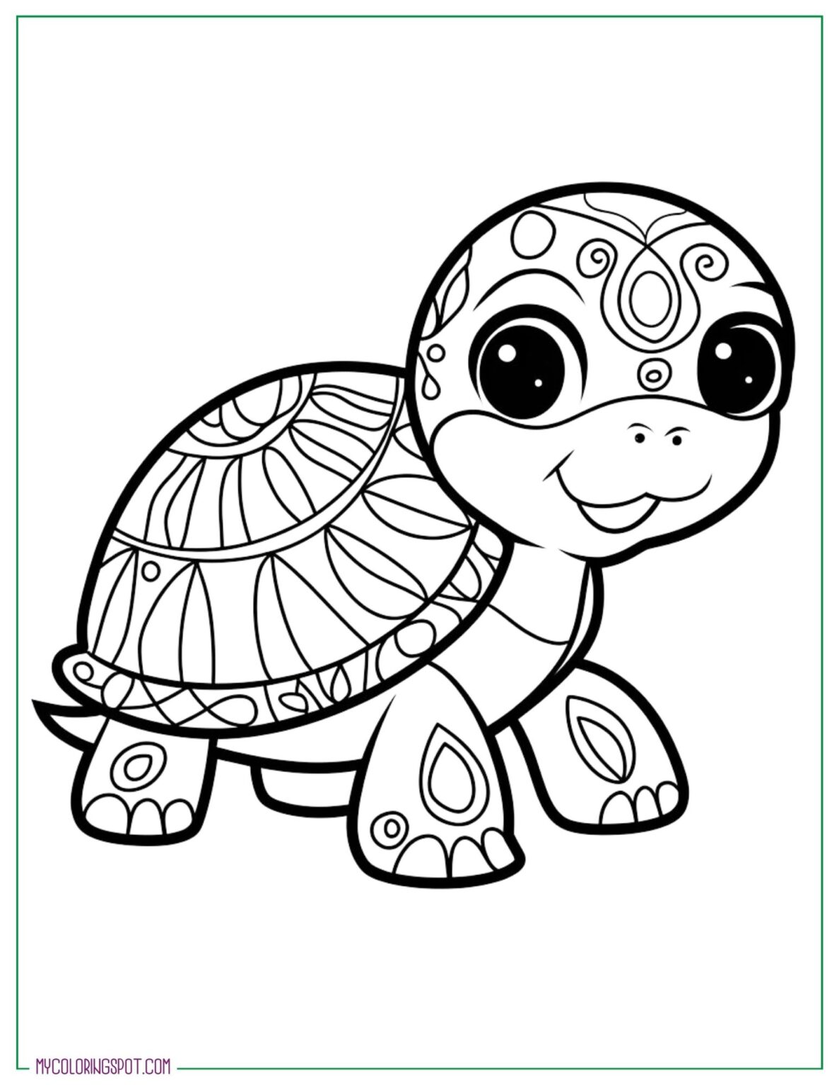 Coloring Pages Mandala Animals Easy