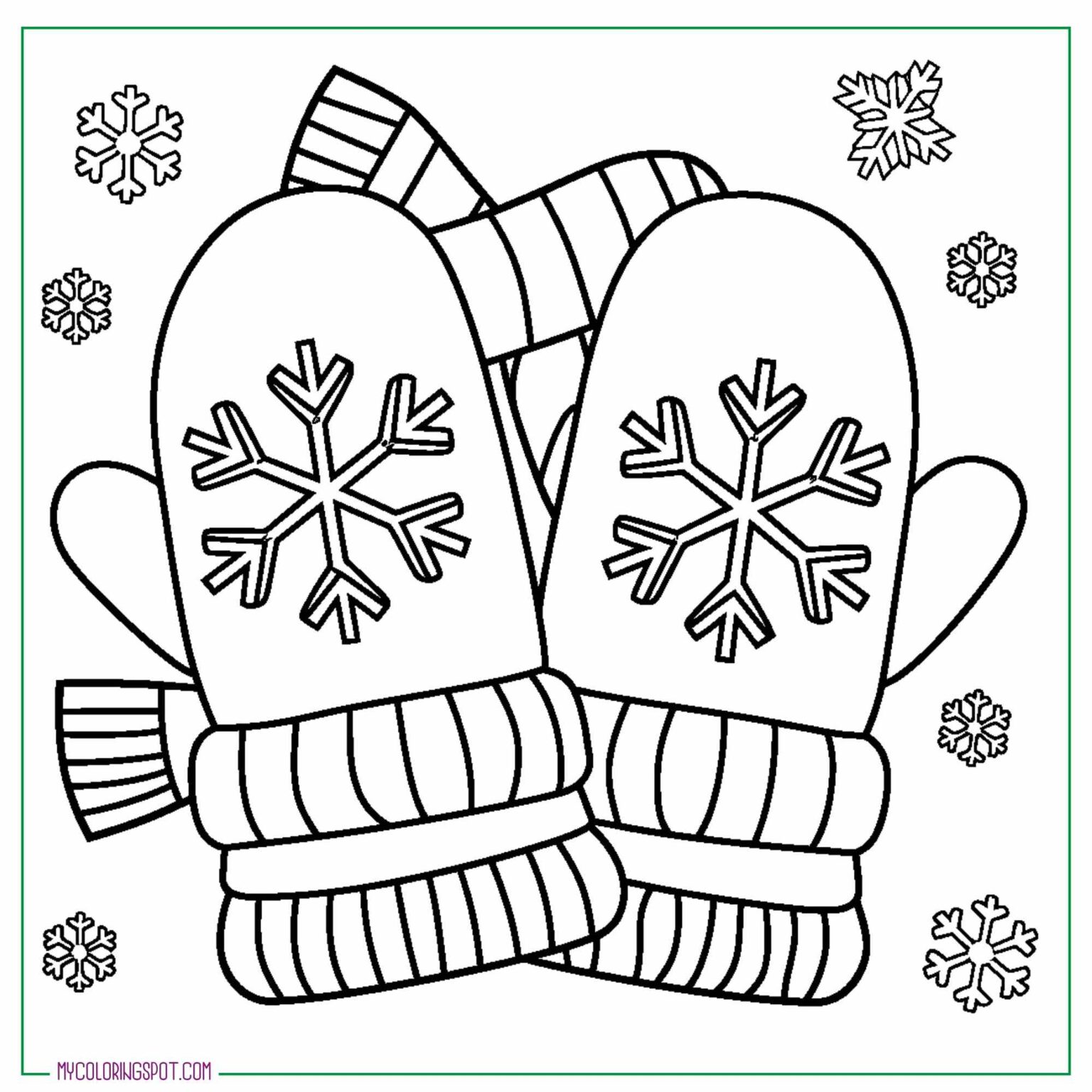 46 Free Printable Winter Coloring Pages for Families – My Coloring Spot