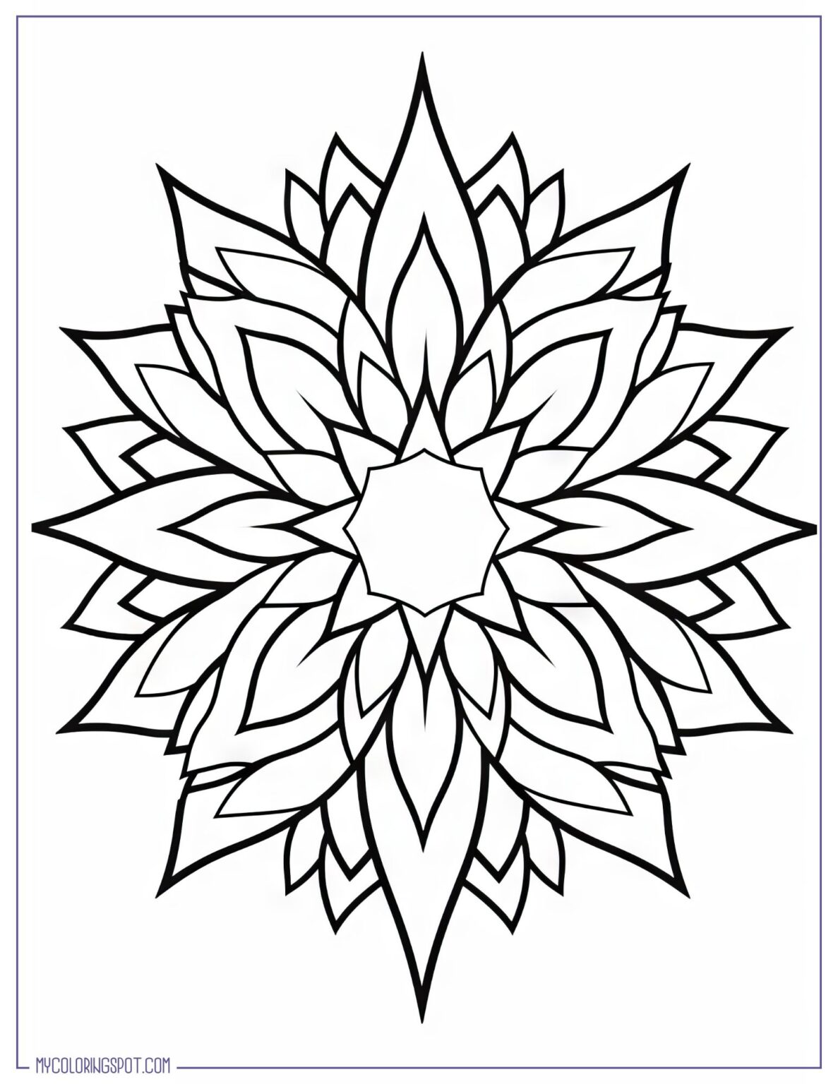 12 Large Mandala Coloring Pages Vol 1 (Free) – My Coloring Spot