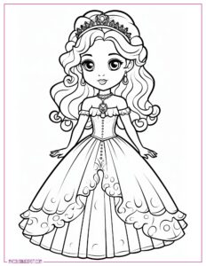 25 Enchanting Princess Coloring Pages for Creative Fun – My Coloring Spot