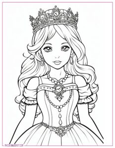 25 Enchanting Princess Coloring Pages for Creative Fun – My Coloring Spot